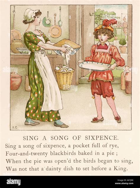 Song Of Sixpence Stock Photo Alamy