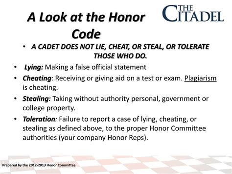 Ppt Introduction To The Honor Code And Honor System Powerpoint