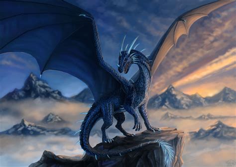 Blue Dragon Commission By X Celebril X On Deviantart