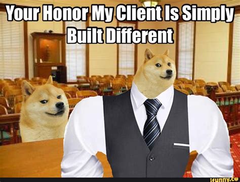 Your Honor My Client Is Simply Built Different I Ifunny