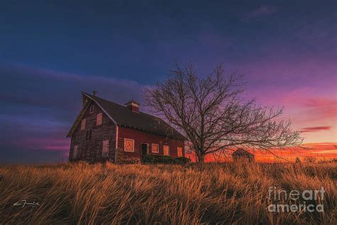 Sunset At The Old Red Barn Photograph By Christopher Thomas Fine Art