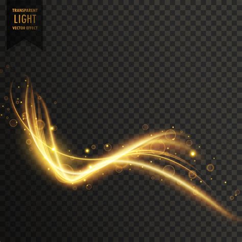 Transparent Light Effect In Golden Color Download Free Vector Art