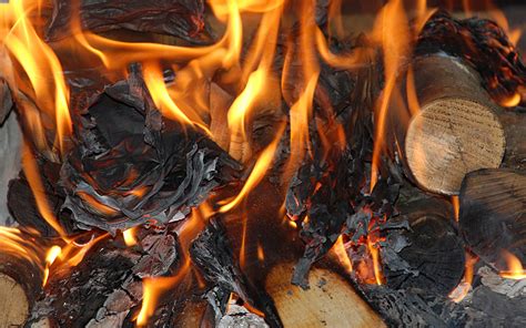 Fire Flames Coals Wood Burn Paper Photography Wallpapers Hd