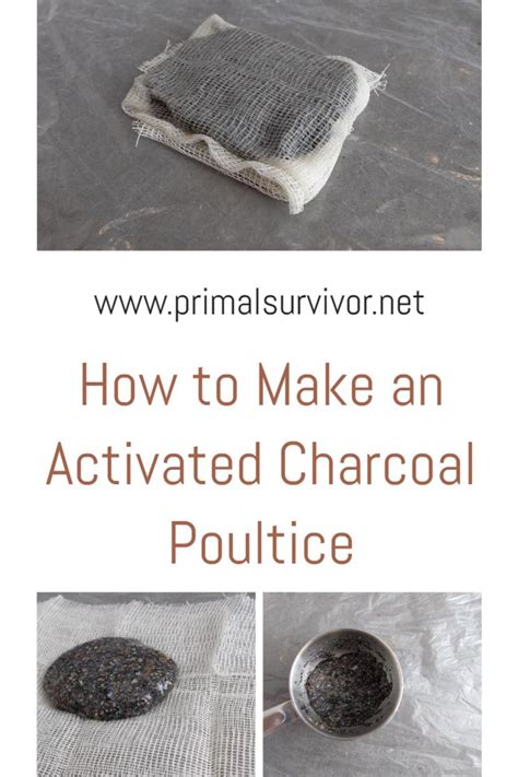 How To Make An Activated Charcoal Poultice Activated Charcoal
