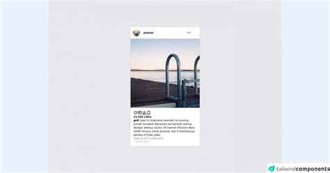 How To Make A Instagram Timeline Feed With Tailwind Css