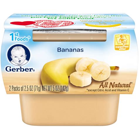 Gerber 1st Foods Bananas 5 Oz Baby Baby Food And Nutrition Foods