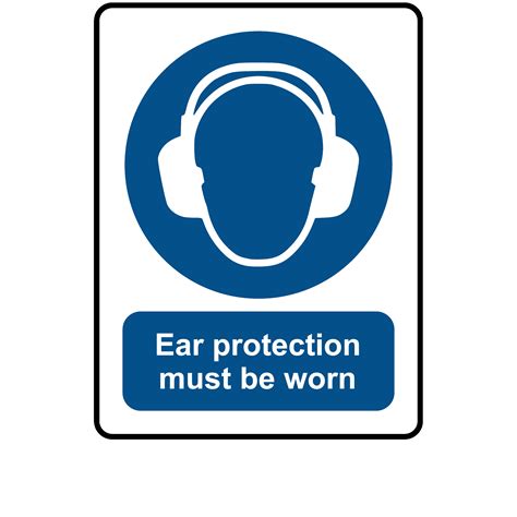 Buy Ear Protection Must Be Worn Labels Mandatory Stickers