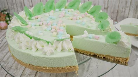 Philadelphia Waldmeister Torte ohne Backen No Bake Cake No Bake