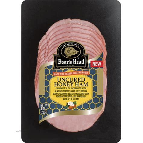Boar S Head Ham Honey Uncured 8 Oz Hot Food And Prepared Piggly