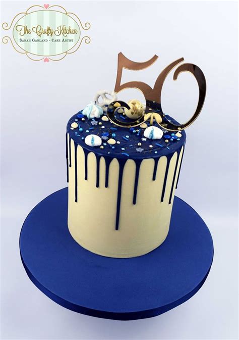 Navy Blue Drip Cake 60th Birthday Cakes Chocolate Drip Cake Birthday Birthday Cakes For Men