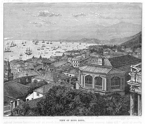Hong Kong Harbour China 1860 Date Drawing By Mary Evans Picture
