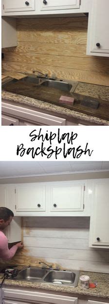 Kitchenette Shiplap Backsplash Shiplap Backsplash Building A Kitchen Shiplap
