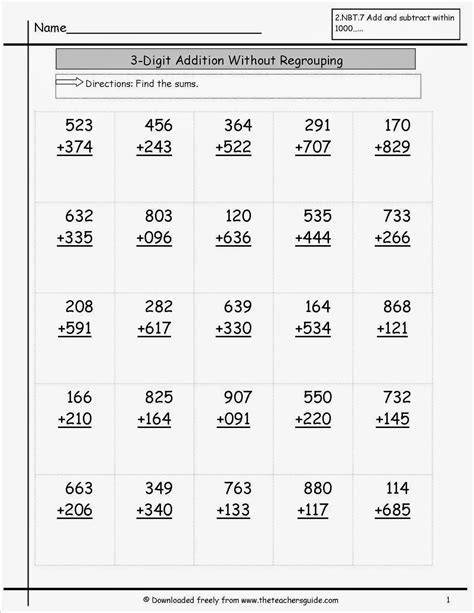 Adding 2 Digit Numbers Vertically Worksheet