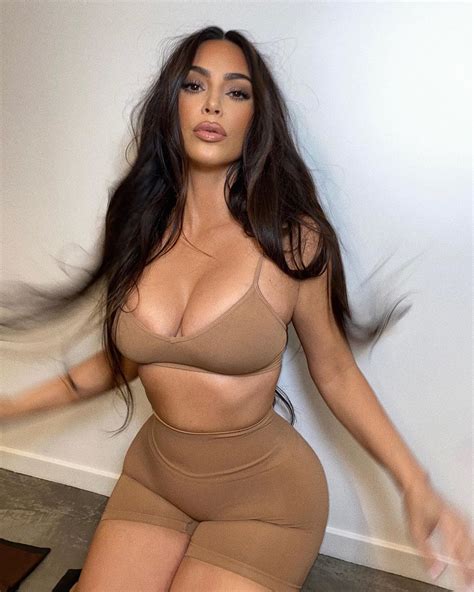 kim kardashian shows off her curves in new skims butter collection bra and underwear the sun