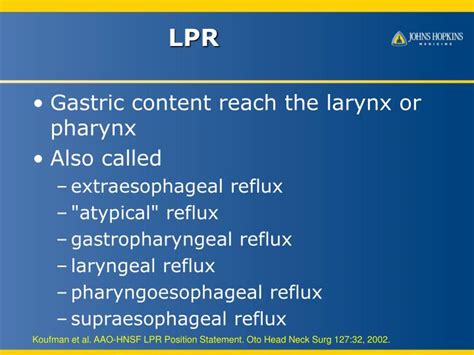 Ppt Laryngopharyngeal Lpr Reflux And Gerd Powerpoint Presentation