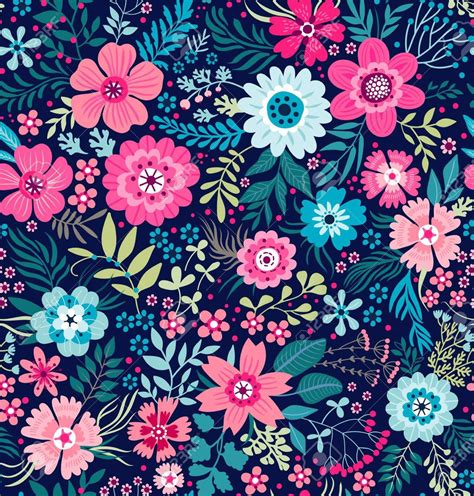 Cute Floral Pattern Royalty Free Cliparts Vectors And Stock