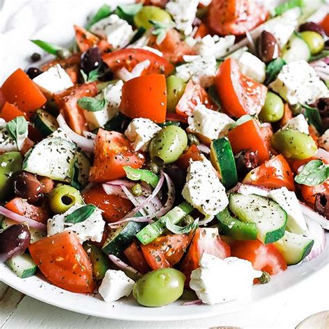 Traditional Greek Salad Recipe Horiatiki Salata Chef Billy Parisi