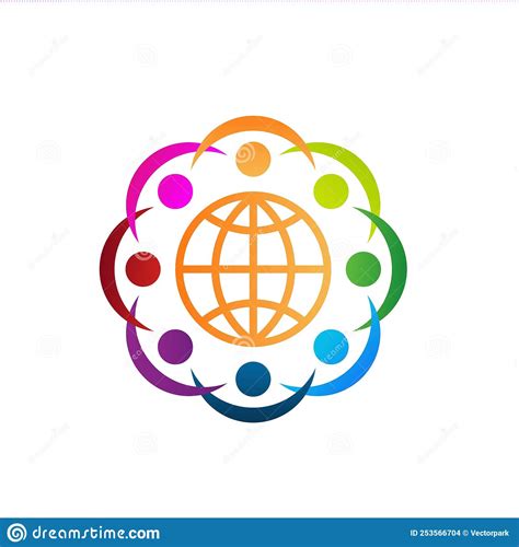 Colourful Community Circle Stock Vector Illustration Of Daughter