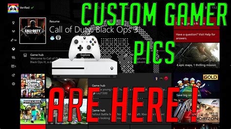 How To Get A Custom Gamerpic On Xboxone April 2017 Method 2 Works