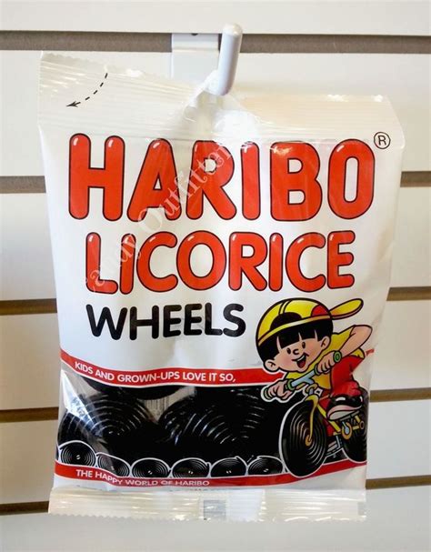 Haribo Licorice Wheels Black Candy Product Of Germany 5oz Bag
