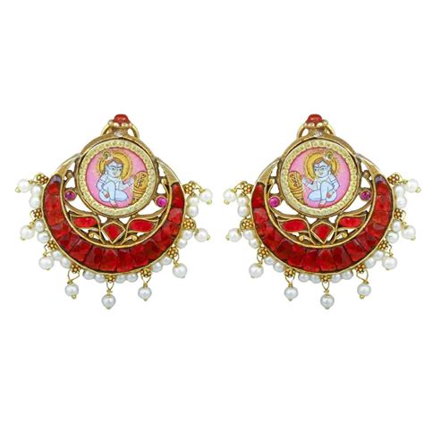 925 Pure Silver Jewellery Silver Earrings For Women Chandbali