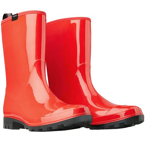 Hisea Women Rain Boots Waterproof Rubber Mid Calf Garden Working Shoes
