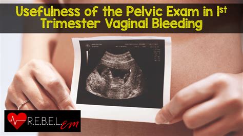 Usefulness Of The Pelvic Examination In 1st Trimester Vaginal Bleeding