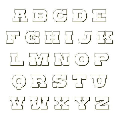 10 Best Printable Large Size Alphabet Bubble Letters Artofit