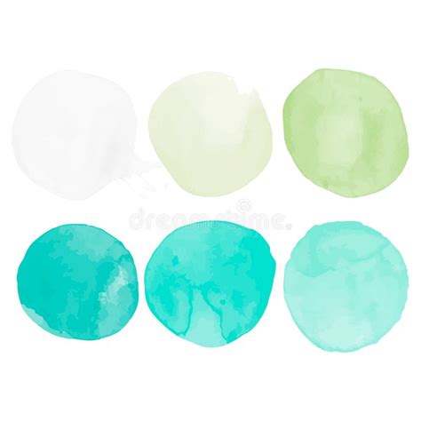 Set Of Watercolor Shapes Watercolors Blobs Set Of Colorful Watercolor