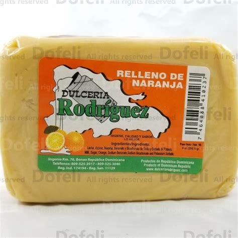 Dulcería Rodríguez Dominican Sweet Milk Fudge Filled With Orange