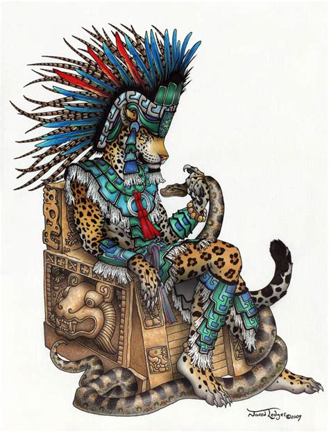 Tepeyollotl Aztec Jaguar God By Scribblefox On Deviantart