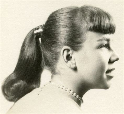 1950s Ponytail Hair Styles Womens Hairstyles Vintage Hairstyles