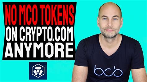 When you sell these tokens, you. NO MORE MCO TOKEN ON CRYPTO.COM (This is what you have to ...