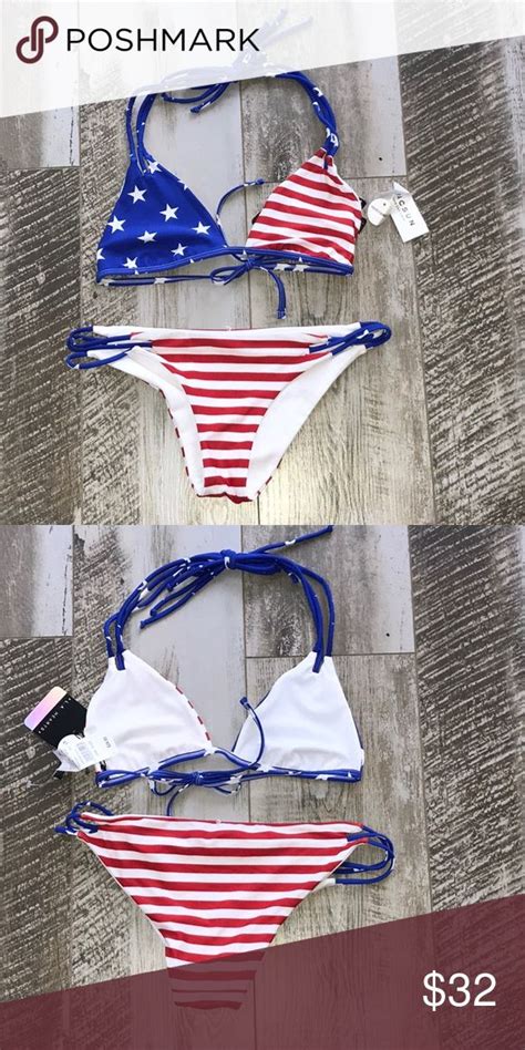 stars and stripes 🇺🇸 bikini stars and stripes bikini bikinis stripes bikini top
