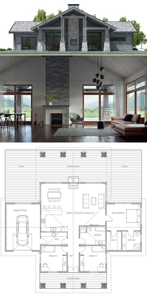 Modern Bungalow House Design With Floor Plan Interior Design