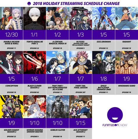 I am unsure if each series has both they release the english dubs for anime in batches, so you just have to check the schedule and find. Funimation on Twitter: " ️As the holidays continue and we ...