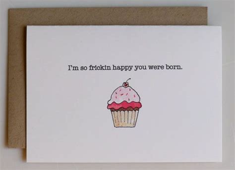 Frickin Happy You Were Born Valentines Day Card Etsy Birthday