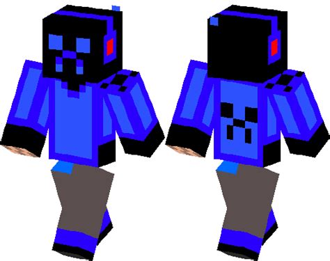 Blue Creeper Minecraft Skin Minecraft Hub