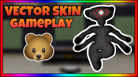 Vector Skin Gameplay In Roblox Bear Alpha Track 03 Badge Vector
