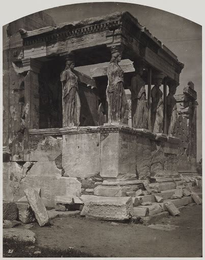 Porch Of The Maidens Erechtheion From The Acropolis Of Athens
