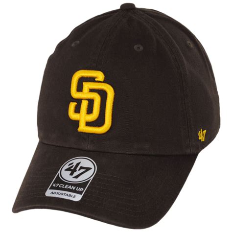 47 Brand San Diego Padres Mlb Home Clean Up Strapback Baseball Cap Dad