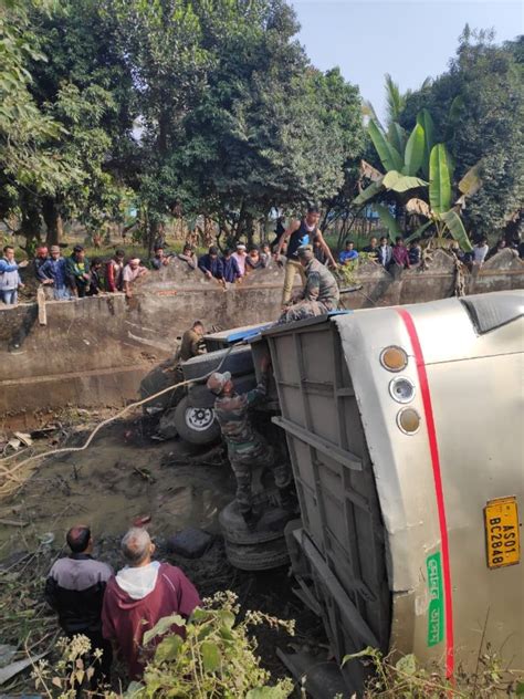 Assam Bus Accident 6 Killed 40 Injured As Bus Falls Into Gorge In