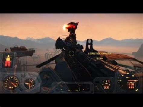 Fallout Assaultron Dominator Vs X Legendary Gunner Youtube