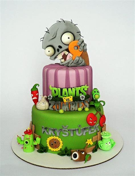 Plants Vs Zombie Cake Decorated Cake By Martina Cakesdecor