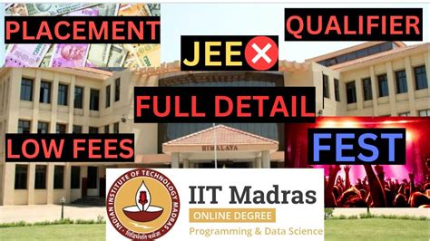 Iit Madras Bs Data Science Review Placements Paradox Qualifier Jee Fees Online Course