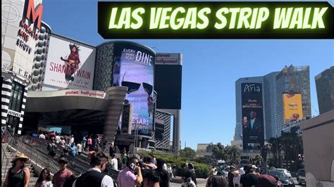 Las Vegas Strip Walk From Harrahs To Miracle Mile Shops Youtube