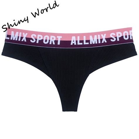 Sexy Seamless Underwear Sports Fashion Panties For Women Simple Letters