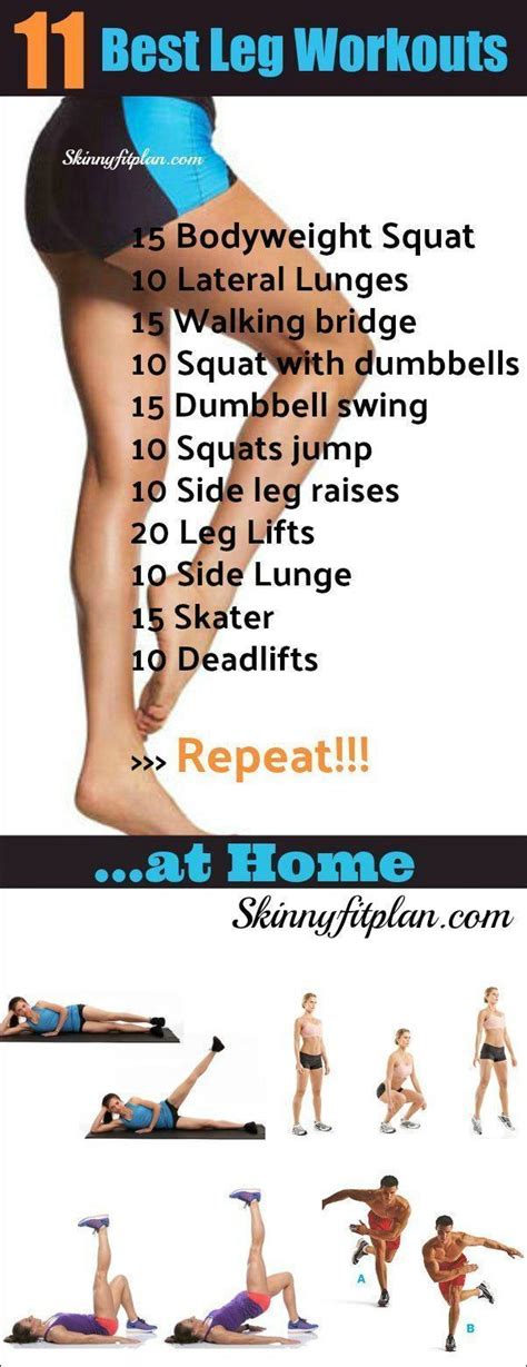 11 Best Leg Workouts At Home Exercises To Get Your Legs Toned In The
