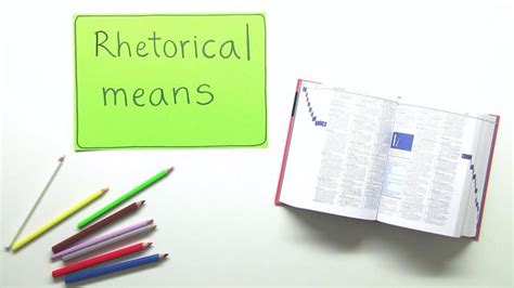 Rhetorical Means - Rhetorische Mittel - Englisch online lernen