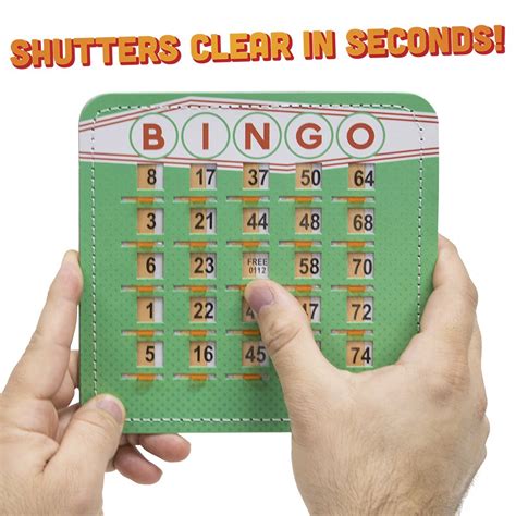 Buy Shutter Bingo Masterboard And 25 Game Cards Standard And Jumbo Size